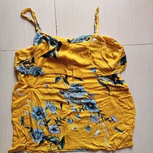 Yellow Floral Top