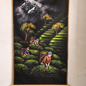 Tea Garden Painting Wall Decor