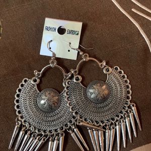 Like New Oxidised Earrings Combo