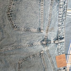 Washed Mid Rise Blue Denim