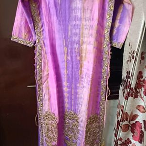 Kurta With Mirror And Skirt