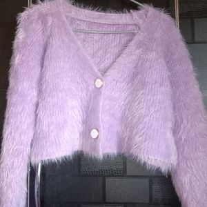 Crop Fur Sweater