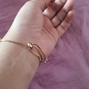 Rose Gold Stone Studded Bracelet