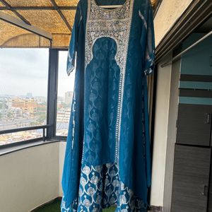 Blue Ethnic Kurti For Wedding And Festivals