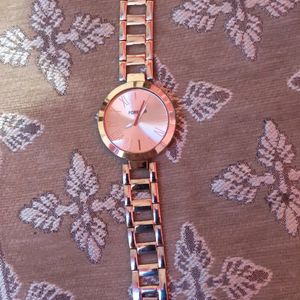 Rose Gold Colour Wrist Watch