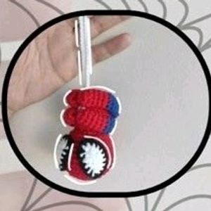 Cute Crochet Spiderman Keychain