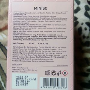 Brand New Cutesy Pink Miniso Perfume