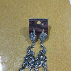 Black Oxidised Earrings