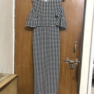 SHEIN Houndstooth Pattern Dress