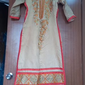 Orange Kurta Set