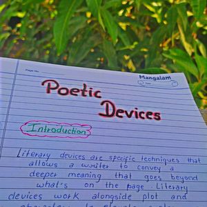 Project On Poetic Device