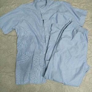 Blue PJ Set Night Wears