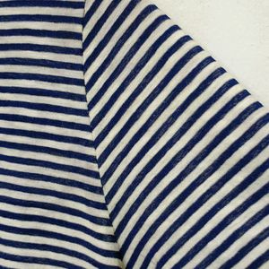 Trendy New Blue And White Stripe Top For Women