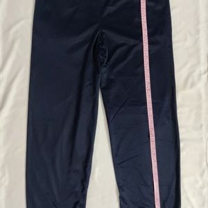 Blue Track Pant With White T Shirt