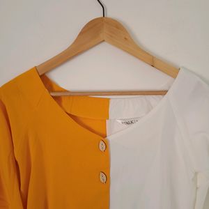 Yellow and white Top (Women)