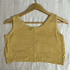 Butter Yellow Crop Top