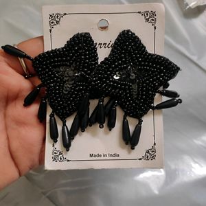 Black Beads Studs