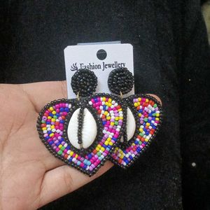 Beautiful Black Beads Earrings