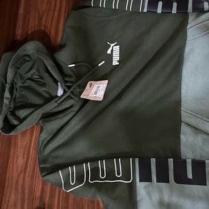 Puma Colourblocked Hooded Outdoor Sweatshirt