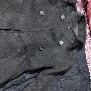 Beautiful Black Coat For Girls 7- 11 Years Old