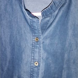 women denim shirt