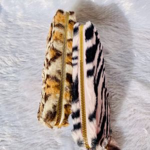 Fur Hand Wallets Combo Set