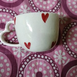 New Heart Shaped Handed Ceramic Cup