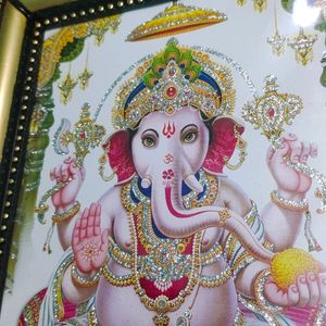 #New# Lord Ganesh 2 High Quality Photo Frame New