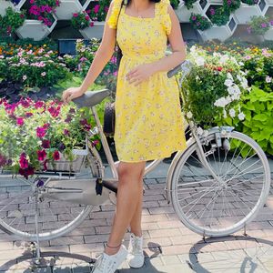 Yellow Floral One Piece