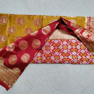 Durga Puja Special Kanjivaram Saree