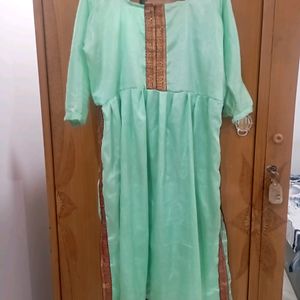 Beautiful Lace work Nyraa Cut Kurti New