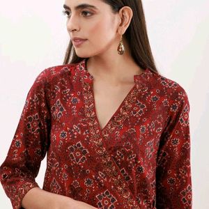 Maroon Kurta Set