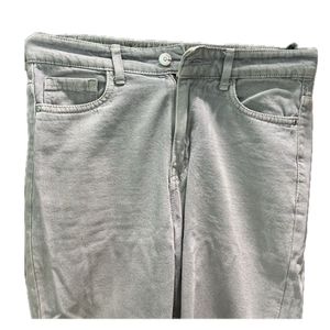 Women’s Grey Regular Fit Curduroy Trouser.