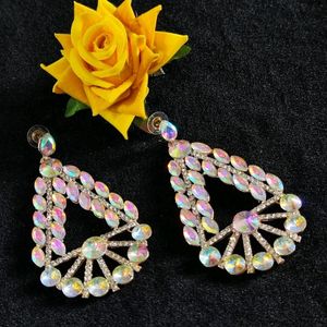 RAINBOW CHANDELIERS NAVRATRI EARRINGS