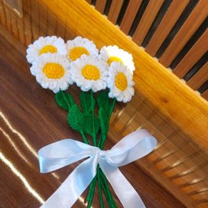 Pack Of 6 Crochet Daisies