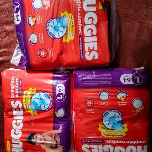 HUGGIES DIAPERS L Size