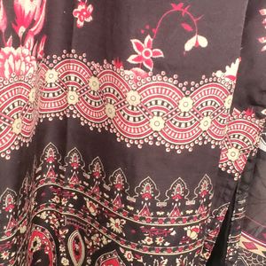 LAWN COTTON MIX SUIT WITH FLORAL DESIGN & PALAzo