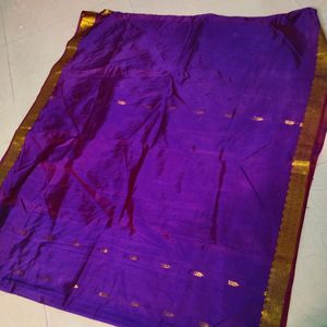 Purple Clour Gadwal Saree