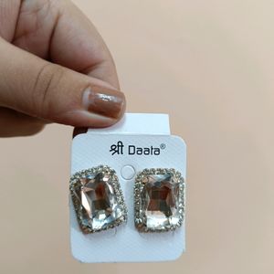 Diamond Look A Like Earrings Stud