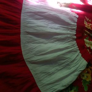 Red And White Skirt