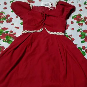 Red Vintage Dress🎀❤️🍓