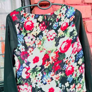 Womens Floral Print Top