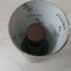 Empty Glass Bottle With Cover