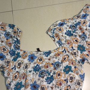 Women Floral Printed Crop Top