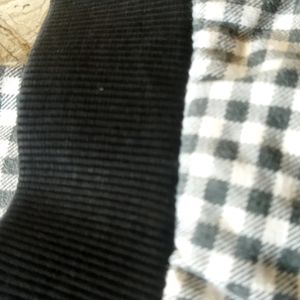 Black Colour Checks Pant