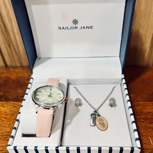 Watch Set - Sailor Jane-With Necklace And Earrings