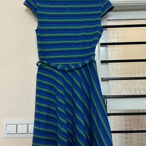 Blue-Green Multicoloured Dress From UCB