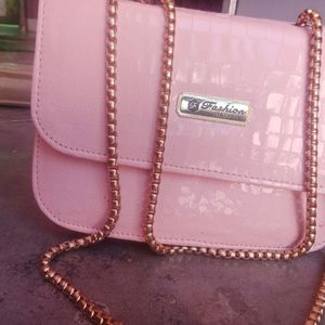 Pink Sling Bag For Women (Partywear)