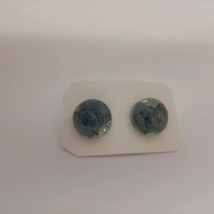 pressed floral resin studs