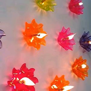 100% New Water Sencer Colorful Diya for Diwali